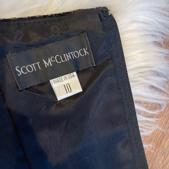 Vtg Scott McClintock Black Velvet Corset / Sleeveless Top ~ 10 M ~ Beading - Picture 3 of 6